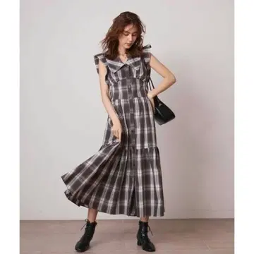 SNIDEL 코르셋 디자인 셔츠 원피스