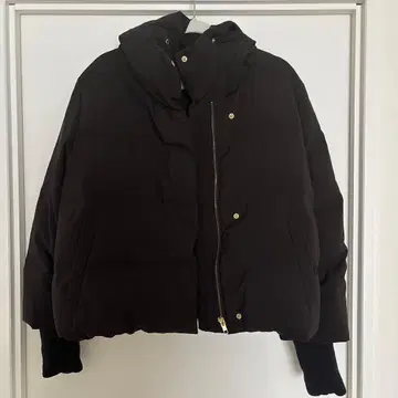 abahouse mavie 후드 부착 숏 다운 자켓