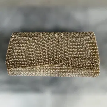 새상품급 그레이스 콘티넨탈 펄 비쥬 백 결혼식 파티 포멀