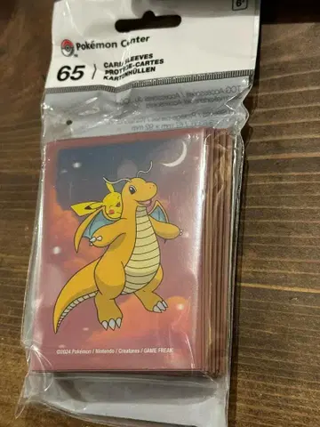 망나뇽 피카츄 슬리브 65장 포켓몬 카드