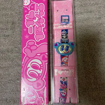 ANGEL BLUE 캐릭터 손목시계 핑크 엔젤 블루 나카무라 군