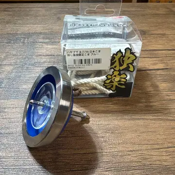 하야부사 V6 일본 팽이 협회 인증 팽이 블루