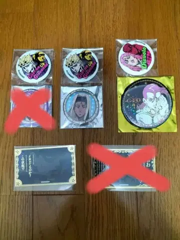 죠죠 캔뱃지, 스티커 세트