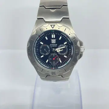 ELGIN 엘진 다이버즈 워치 티타늄 블랙 손목시계 데이트