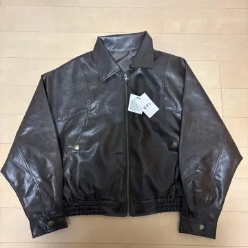 [미사용 새상품] GRL 가죽 블루종 [tu1867] 브라운