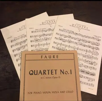 포레: 피아노 사중주곡 제1번 Op.15 파트보 세트