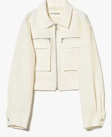 Ray BEAMS 화이트 블루종