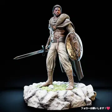 1/8 미도색 미조립 피규어 레진 키트 홍의 사막