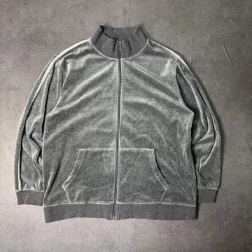 Villand 벨로아 저지 트랙 자켓 와인 레드 M 2라인