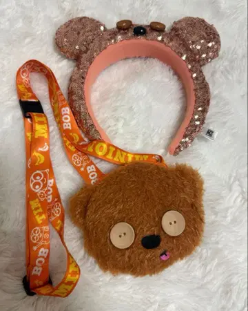 USJ 미니언즈 팀 머리띠+파우치 세트