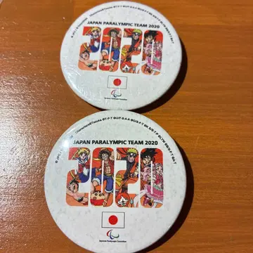 도쿄 2020 올림픽 패럴림픽 캔뱃지 2개 세트