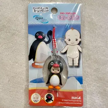새상품 로즈 오닐 큐피 x Pingu 큐션 족자 스트랩 핑구