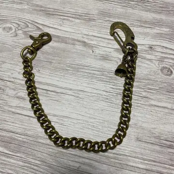 브론즈 지갑 체인 장식 후크 포함