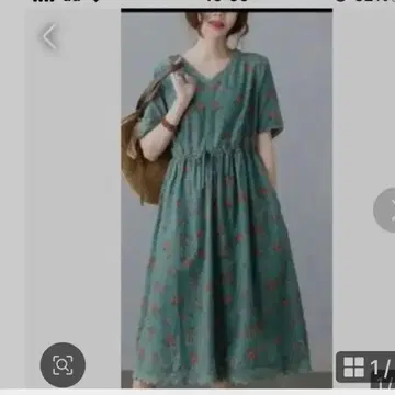 가격 인하 여성용 원피스 2XL(3L) 꽃무늬