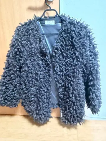 다크 그레이 보아 자켓