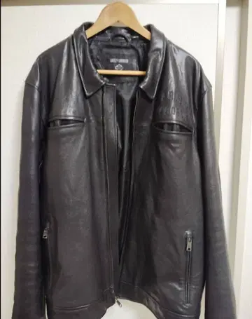 할리 데이비슨 블랙 가죽 자켓 2XL