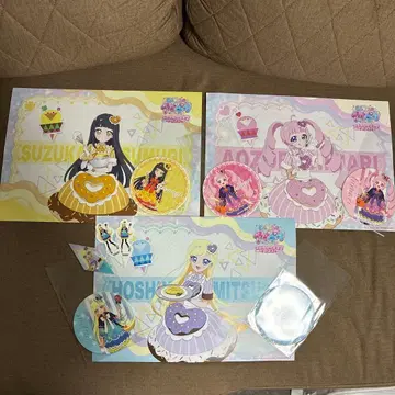 비밀의 아이프리 히마리 미츠키 츠무기 카페 런치 매트 코스터