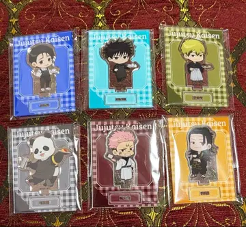 주술회전 아크릴 스탠드 콜라보 카페 6체 세트