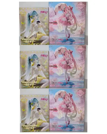 하츠네 미쿠 피규어 카나리아ver. 벚꽃ver. 6개 세트