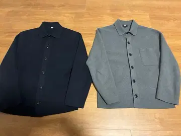 UNIQLO 밀라노 리브 셔츠 가디건