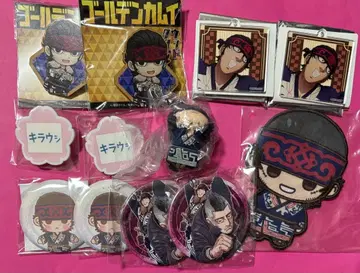 골든 카무이 키라우시 캔뱃지 우드 클립 아크릴 키링 낮잠