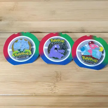포켓몬스터 칸토 지방 핀 배지 3개 세트
