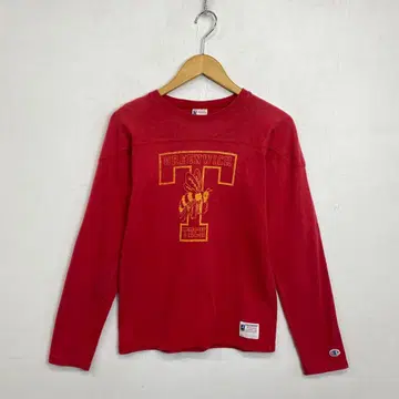 Champion 래글런 롱T 피치T 레드 크루넥 런택 복각