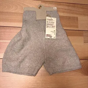 미사용 새상품 MUJI 혼방 코튼 오버 팬츠 사이즈 L 샌드 베이지