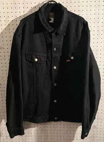 80s Lee 선염 블랙 데님 자켓 PATD USA