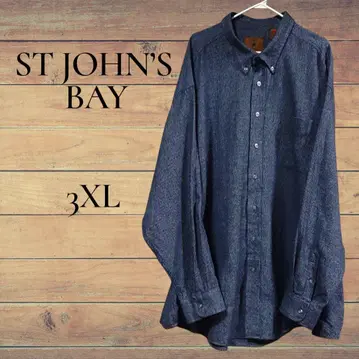세인트 존스 베이 ST JOHN'S BAY 긴팔 셔츠 3XL 네이비