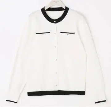 [새상품급] ORIHICA 미라클 니트 COMFY 배색 가디건 M 사이즈