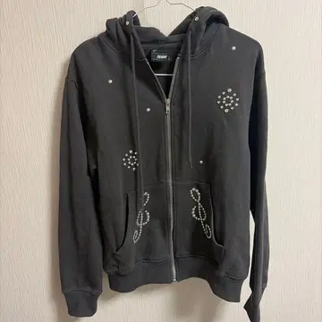 FCMM 다크 그레이 집업 후드티