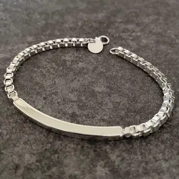 멕시칸 주얼리 실버 925 ID 체인 팔찌 베네치안