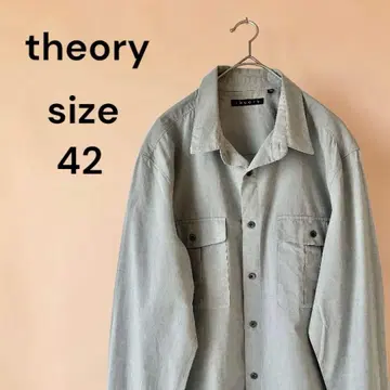 theory 띠어리 긴팔 버튼 다운 린넨 셔츠 여성용 42 사이즈