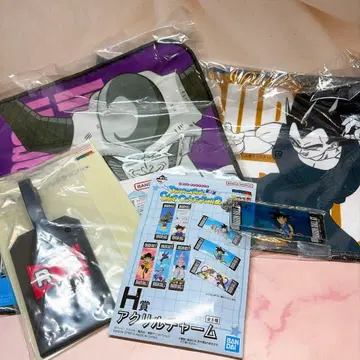 드래곤볼 제일복권 아크릴 참 핸드 타월 등 5종 세트