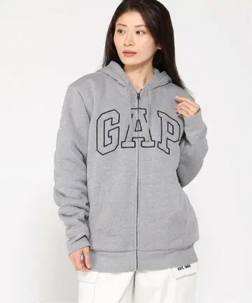 GAP 로고 보아 안감 집업 후드티