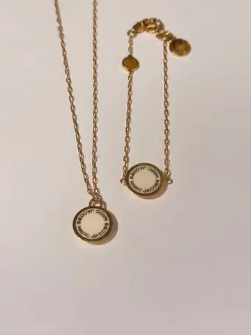 Marc Jacobs 골드 목걸이와 팔찌 세트