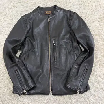 MR.OLIVE 미스터 올리브 가죽 자켓 싱글 블랙 M