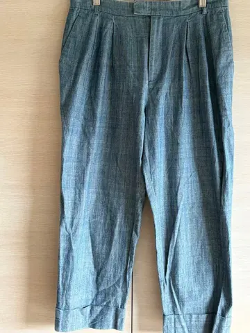 에네스베 샴브레이 캐주얼 팬츠