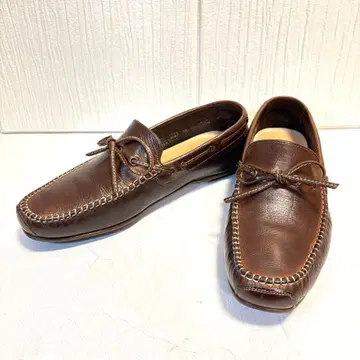 [새상품급] 베타치니 로퍼 모카신 가죽 브라운 24.5 이탈리아제