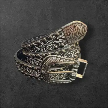 00s 빈티지 스터드 벨트 펑크 archive y2k opium