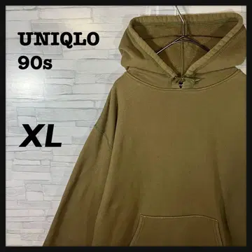 UNIQLO 유니클로 90s 구 택 후드티 풀오버 올리브 XL