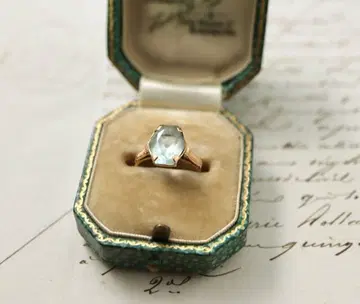 컨디션 최상 레어 아쿠아 마린 반지 k10