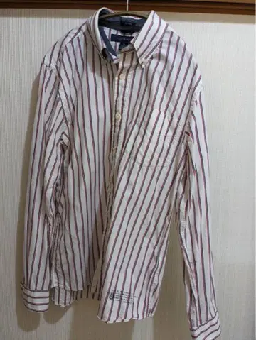 타미힐피거 스트라이프 긴팔 셔츠