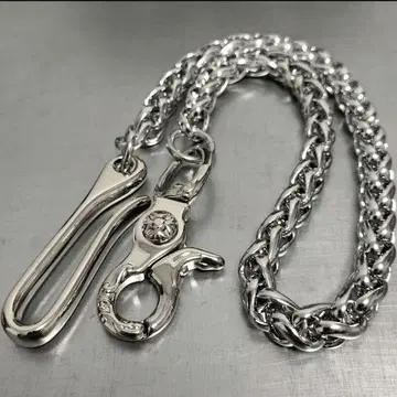 스테인리스 놋쇠 초와이드 뜨개질 10mm 지갑 체인 빈티지