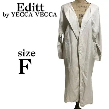 A139 에디트 바이 예카베카 [ F ] 롱 코트 겉옷 긴팔 마 혼방
