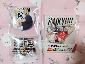하이큐!! 보쿠토 코타로 캔뱃지 키링 3개
