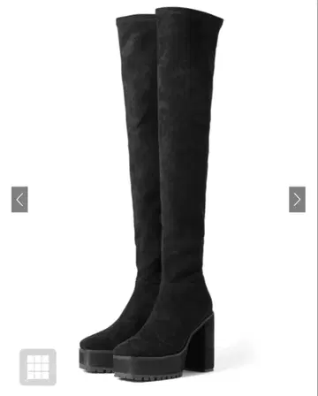 GRL 청키힐 니하이 부츠