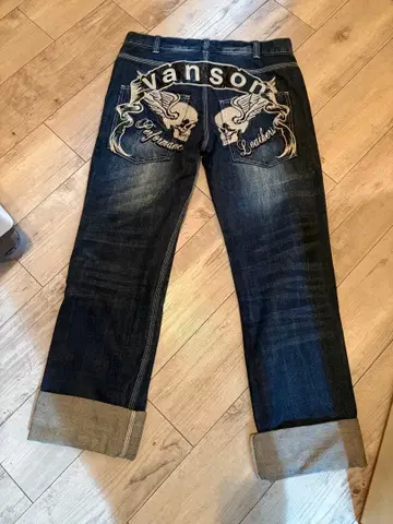 Vanson 데님 30 스컬