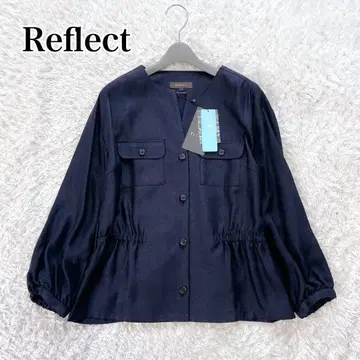 새상품 Reflect 리플렉트 [세탁 가능] 린넨 느낌 허리 개더 자켓